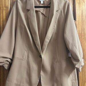 Kohl's Lauren Conrad Women's Beige Blazer